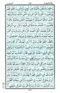 Quran Para 19 – Wa Qalallazina (وَقَالَ الَّذِينَ) — page 17